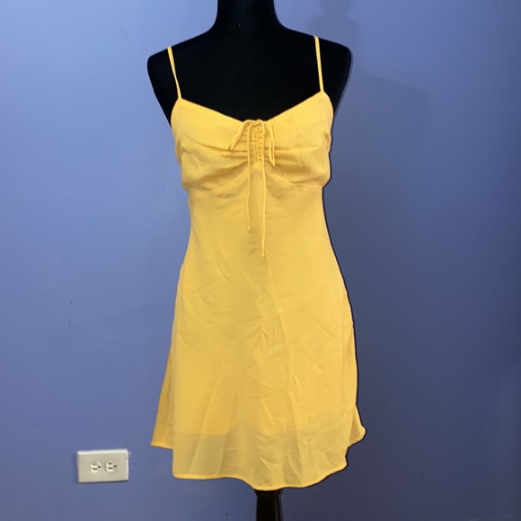 A&F Cinch Front Slip Mini Dress - Picture 5 of 6